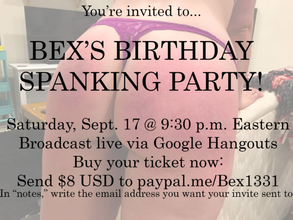 We're Having a Spanking Party (and You're Invited!) â€“ Girly Juice
