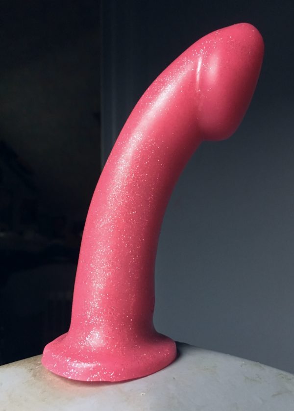 a pink glittery dildo!